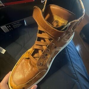Michal Sky x MCM Men's Brown High-Top Sneakers